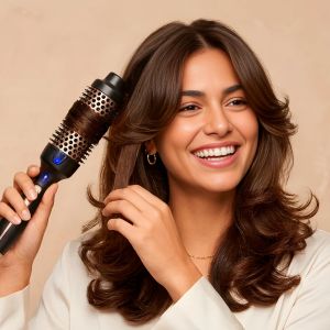 Нагряваща керамична четка за обем от корените и оформяне на суха коса Demeliss Volume Brush 