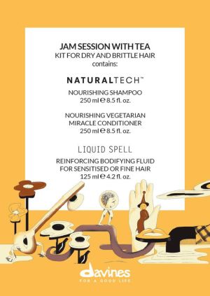 Лимитиран комплект за подхранване, укрепване и възстановяване DAVINES Naturaltech Kit 2026 Jam Session With Tea