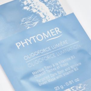 Интензивна анти-ейдж маска за лице за корекция на пигментни петна PHYTOMER OLIGOFORCE Lumination Targeted Dark Spot and Wrinkle Sheet Mask 4x23ml