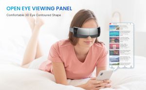 Масажор за очи с 5 масажни режима, Bluetooth музика, сив RENPHO Eyeris View