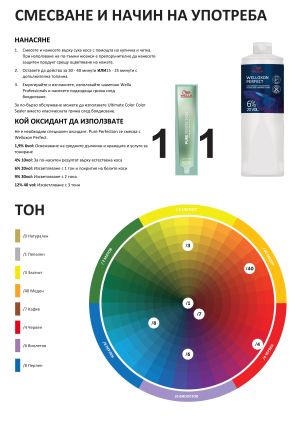 Професионална безамонячна трайна боя за коса с покрите на бели коси Wella Professionals Pure Perfection Permanent Hair Color 60ml