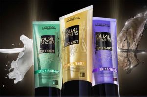 Двоен стайлинг продукт за изглаждане, блясък и обем с лека фиксация Loreal Professionel Tecni Art Liss and Pump-Up 150 мл.