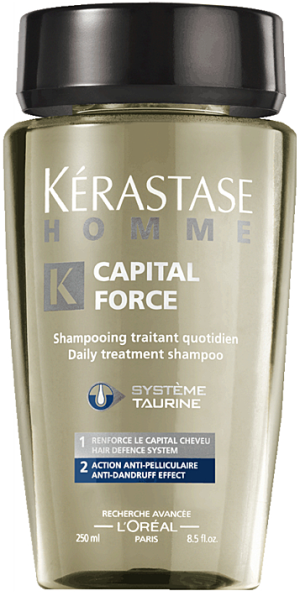 Шампоан против пърхот за мъже с таурин Kerastase Capital Force 250мл